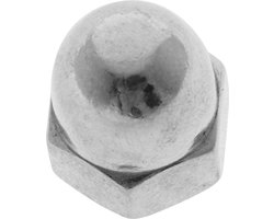 Deltafix - Dop-moeren zeskant M4 - R.V.S. - 5 stuks