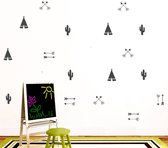 Zody Shop Muursticker Nordic Style - Zwart - Wit - Vinyl - Muurdecoratie - Kinderkamer - Jongen - Meisje - Baby