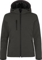 Clique Padded Hoody Softshell Women 020953 - Donkergrijs - M