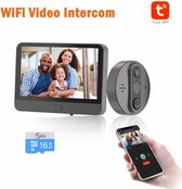 Wifi Video Intercom - Voor Thuis Draadloze Deurbel Video - Kijkgaatje Met Camera - Tuya Smart Home Video-eye - Wifi Intercoms - Voor Appartement