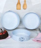 Moules à cake – Ø 24, 26 et 28 cm – Set de 3 BLANCS