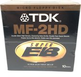 TDK MF-2HD Super Electron Beam Micro Floppy Disk 10 Pack / TDK Floppy Diskettes.