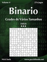 Binario- Binario Grades de Vários Tamanhos - Difícil - Volume 4 - 276 Jogos