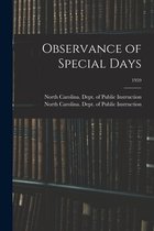 Observance of Special Days; 1959