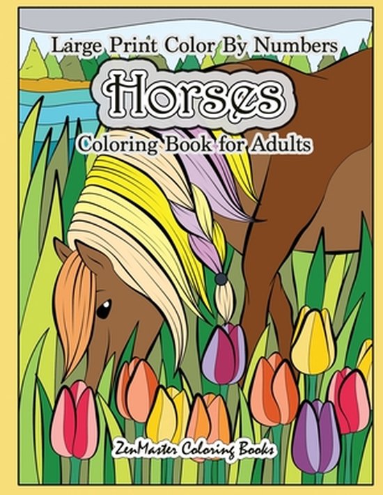 Adult Color by Number Coloring Books- Large Print Color By N ... - cover