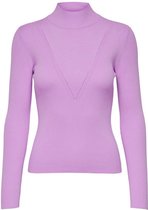 Jacqueline de Yong Trui Jdyplum Reba L/s High Neck Pullover 15232951 Lavender Dames Maat - S