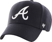 47 Brand MLB Atlanta Braves MVP Cap B-MVP01WBV-RA, Unisex, Marineblauw, Pet, maat: One size