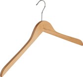 De Kledinghanger Gigant - 10 x Blouse / shirthanger lotushout naturel gelakt, 44 cm