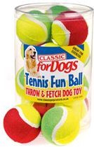 Classic For Pets Twee Kleuren Tennis Fun bal