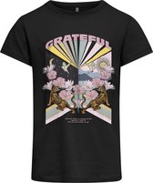 Kids ONLY KOGLUCY FIT S/S PLANET TOP BOX JRS Meisjes T-shirt - Maat 158/164