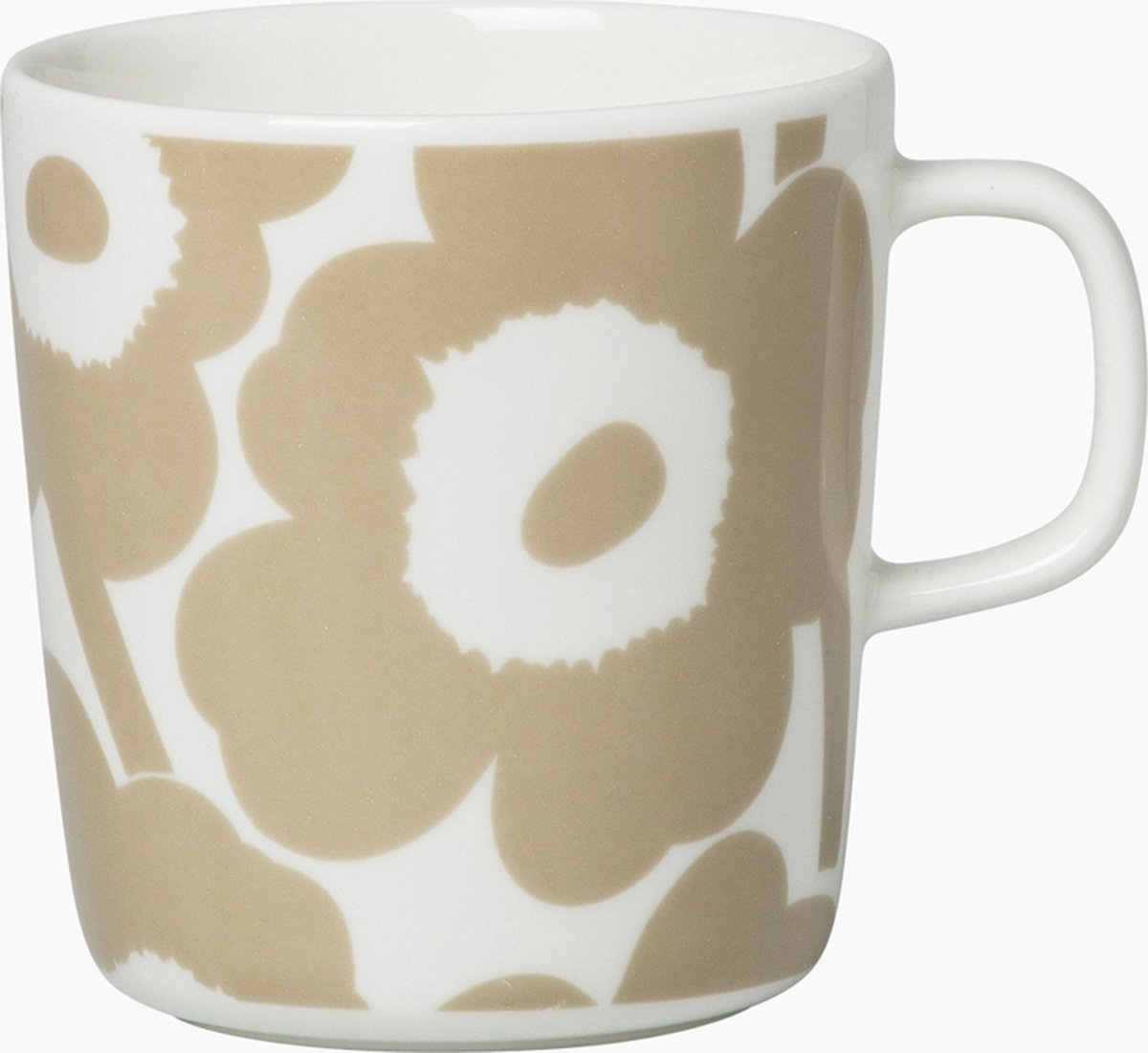 Marimekko - Oiva Unikko - Mok - 4dl - Beige-Wit