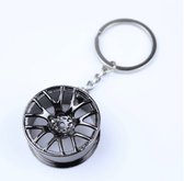 Auto Sleutelhanger - Velg Antraciet - Keychain Sleutel Hanger Cadeau - Auto Accessoires