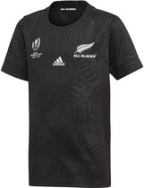 adidas Performance Ab Rwc H Jsy Y Rugby trui Kinderen Zwart 7/8 jaar