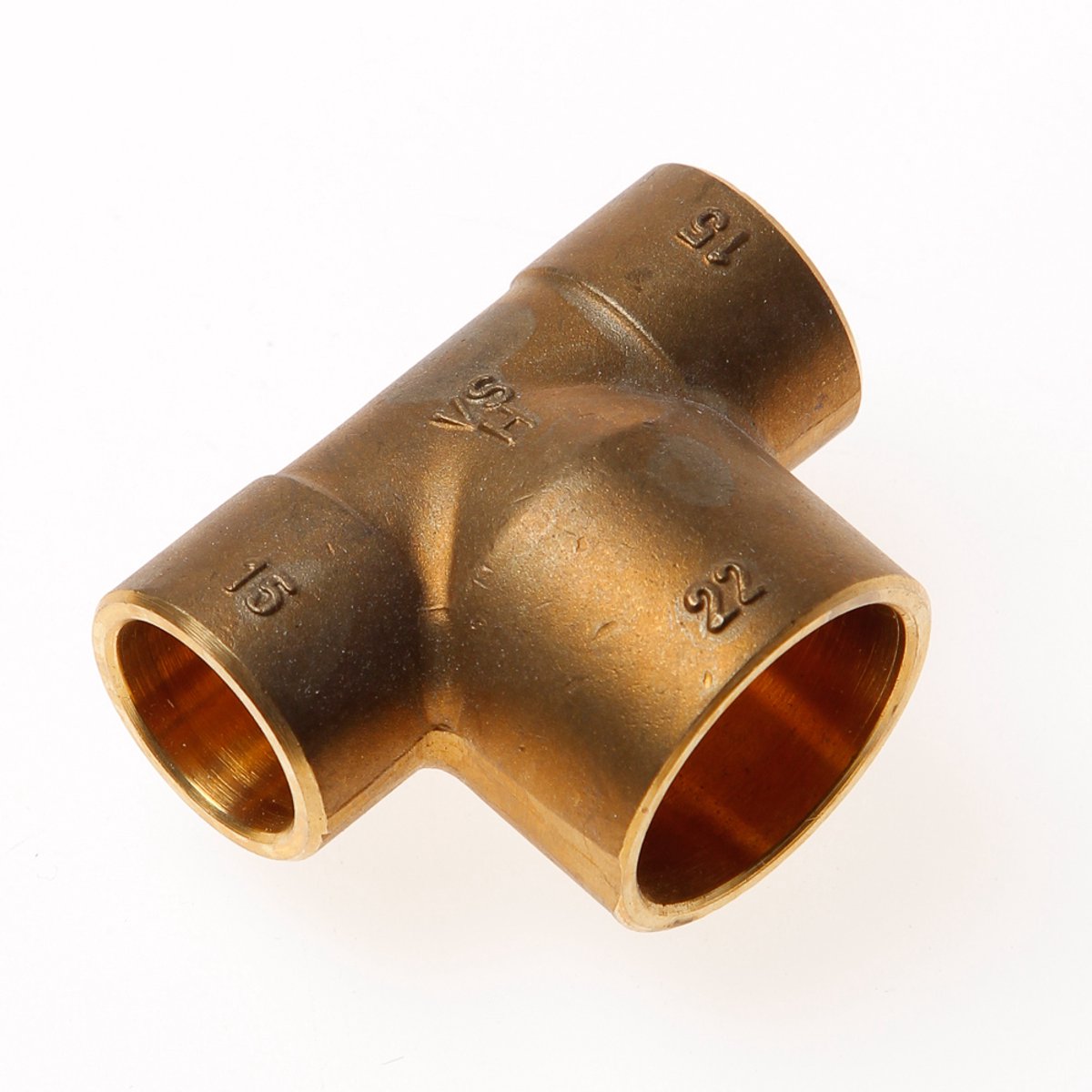 DPS Verloop t-stuk 15 x 22 x 15mm