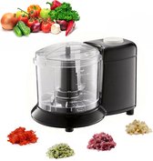 COOKTIME® – Hakmolen Electrisch – RVS - Veiligheidsslot – 350ml – Zwart