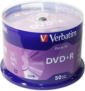 Verbatim DVD+R 4.7 GB 16x CB (50) NON AZO (43815)