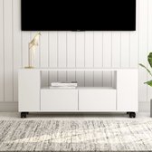 Decoways - Tv-meubel 120x35x43 cm spaanplaat wit