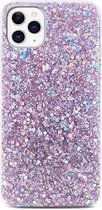 iPhone 11 Pro hoesje | iPhone hoesjes | Apple hoesje | Glitter | Paars | Backcover | Able & Borret