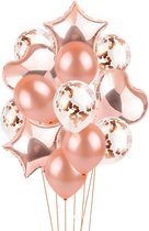 Luxe Ballonnenset Rosé- PartyPro.nl