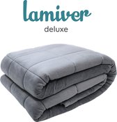 Lamiver Verzwaringsdeken - Microvezel - Weighted Blanket - Verzwaarde Deken - 7kg - 150 x 200cm