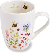 Koffie- thee beker Bee Happy