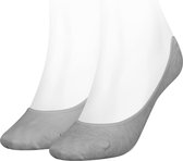 Puma Footie (2-pack) - dames onzichtbare sokken - grijs - Maat: 35-38