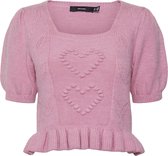 Vero Moda VMKAE D1 BUBLA SQUARENECK  2/4 BLOUSE Dames Blouse - Maat S