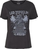 Noisy may NMNATE LED ZEPPELIN  WASHED TSHIRT Dames T-Shirt - Maat M
