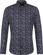 Suitable - Overhemd BD Dromenvangers Donkerblauw - L - Heren - Slim-fit