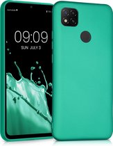 kwmobile telefoonhoesje geschikt voor Xiaomi Redmi 9C - Hoesje voor smartphone - Back cover in metallic turquoise