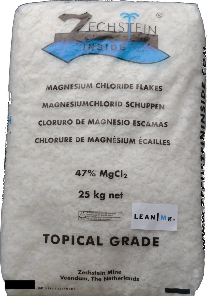 Lean Mg. - 25kg - Zechstein Inside - Magnesium Flakes / Vlokken