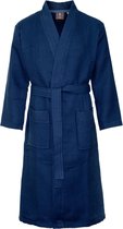 Badrock Wafel Badjas - Voor sauna - Marineblauw - Maat M - Unisex - wafel badjas blauw