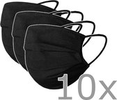 Mondkapjes zwart wasbaar - Combideal 10 stuks - Niet-medisch mondmasker