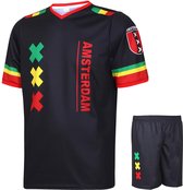 Amsterdam Voetbaltenue - Bob Marley - Voetbaltenue Kinderen - Shirt en Broekje - Jongens en Meisjes - Volwassenen - Heren en Dames-XXL