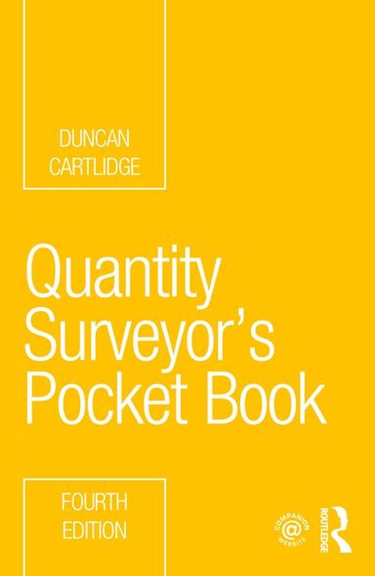 Routledge Pocket Books - Quantity Surveyor's Pocket Book - cover