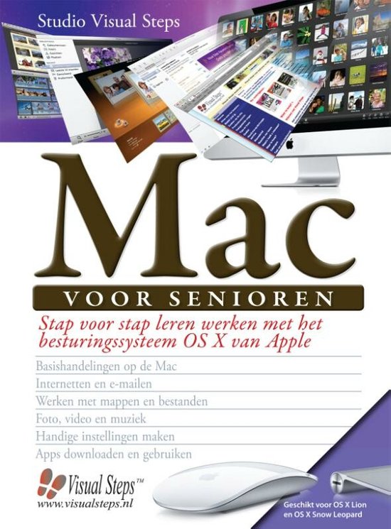 Cover van het boek 'Mac voor senioren' van Studio Visual Steps