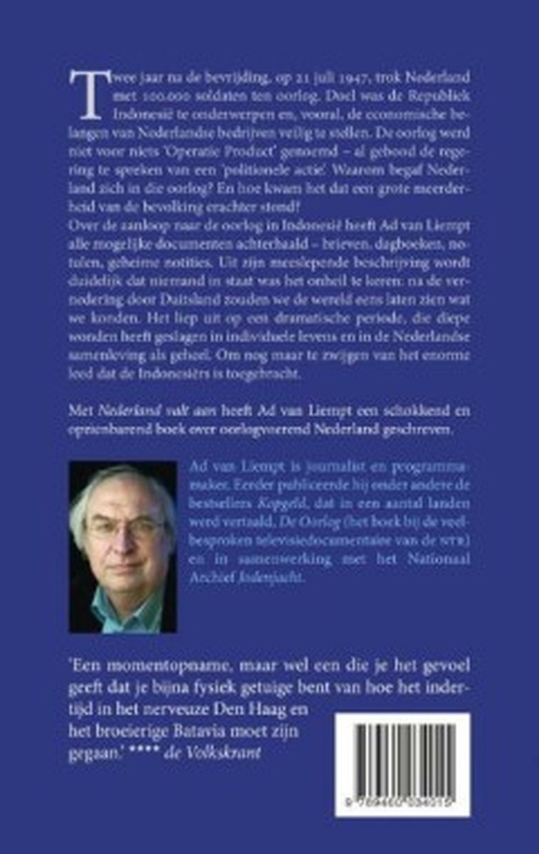 Nederland valt aan - back cover