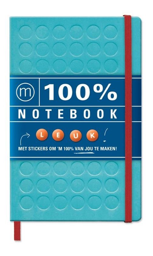 Cover van het boek '100% Notebook large blue e'
