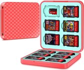 12 Slots Game card case gebruikt voor Switch - spel hoesje - opbergen spelletjes - Rood