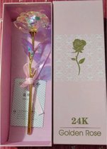 24k Roos - Incl. Decoratie Doos - Gouden Rose - Valentijn Cadeautje Vrouw - moederdag - Cadeautip