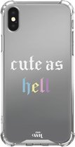 iPhone XS Max Case - Cute As Hell - Mirror Case