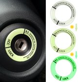 Auto sticker glow in the dark - contact sleutel - auto -led lichtgevend contactslot - motor