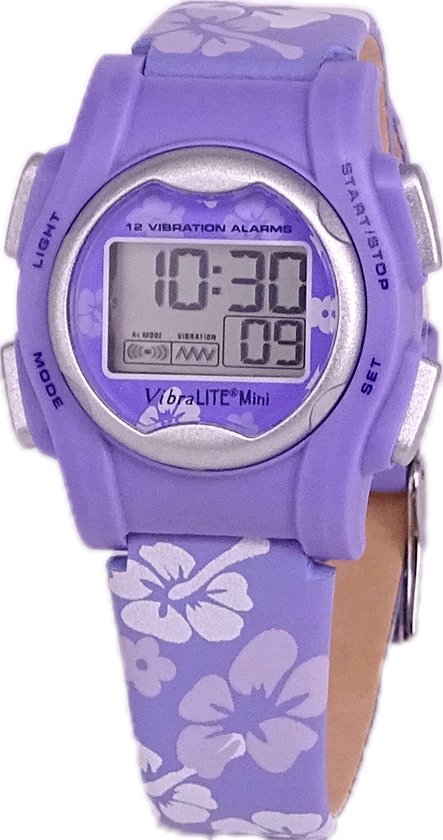 Herinneringshorloge-plashorloge-Vibralite Mini -12 alarmen lila