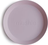 Mushie Soft Lilas set de 2 - Sans PP sans phtalates- plastique PP- sans PVC - Ø 19 centimètres x 2,8 centimètres