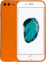 Smartphonica iPhone 7/8 Plus siliconen hoesje - Oranje / Back Cover