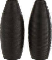 Vaas | keramiek | zwart | 11.5x11.5x (h)27.8 cm