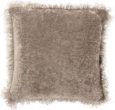 Kussen | textiel | grijs | 45x45x (h)10 cm