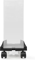 Nedis CSTD101BK Desktop-pc Standaard Verstelbare Breedte 4 Zwenkwieltjes Met Rem