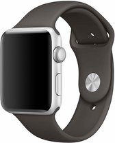 Rubberen sport bandje voor de Geschikt voor Apple Watch 42mm - 44mm S/M - Cocoa 1|2|3|4|5|6|7