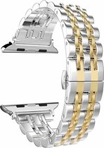 RVS zilver - goud Geschikt voor Apple bandjes 42mm - 44mm